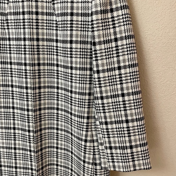 ALEX MARIE BLACK AND WHITE PLAID COAT JACKET LIKE NEW - Picture 4 of 11